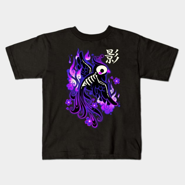 Ghost phoenix kawaii Kids T-Shirt by NemiMakeit